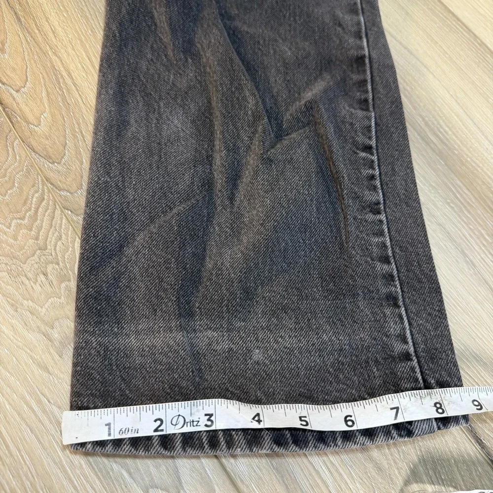 Vintage Levis 505 Jeans Mens 36x34 Black Denim Regular Fit Workwear Grunge Y2K